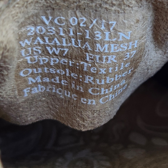 OluKai "Waialua Mesh" Slip On Casual Beach Summer Shoe Brown, Women's Size 7 - Picture 8 of 10